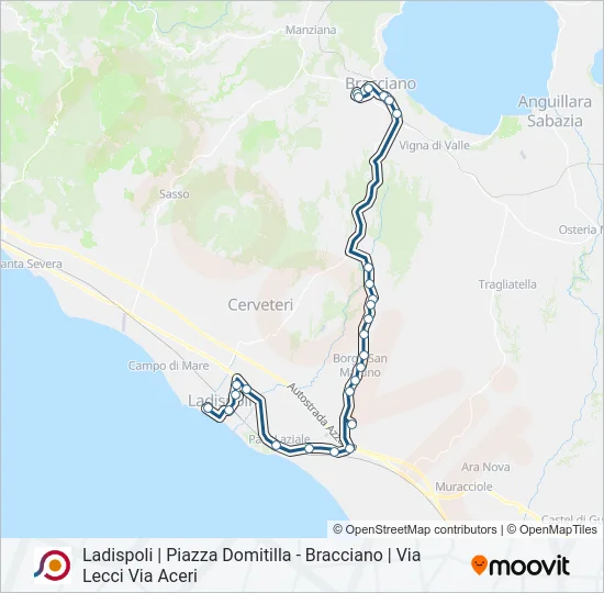 COTRAL Bus Line Map