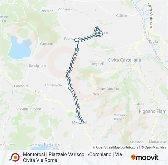 COTRAL Bus Line Map