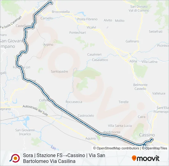 COTRAL Bus Line Map