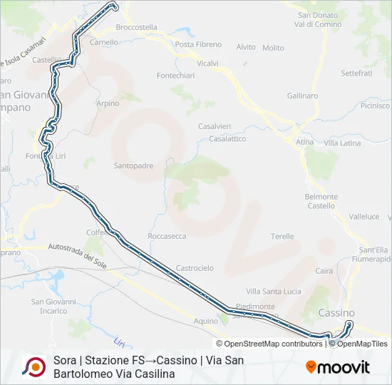 COTRAL Bus Line Map