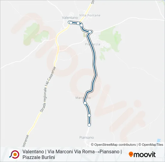 COTRAL Bus Line Map