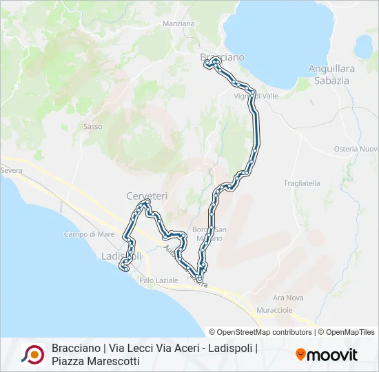COTRAL Bus Line Map