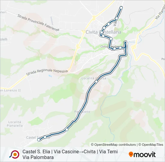 COTRAL Bus Line Map