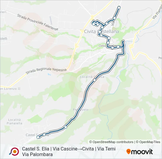 COTRAL Bus Line Map