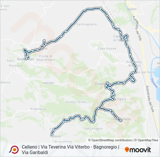 COTRAL Bus Line Map