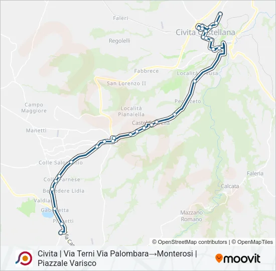 COTRAL Bus Line Map