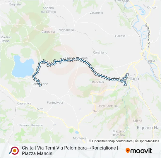 COTRAL Bus Line Map