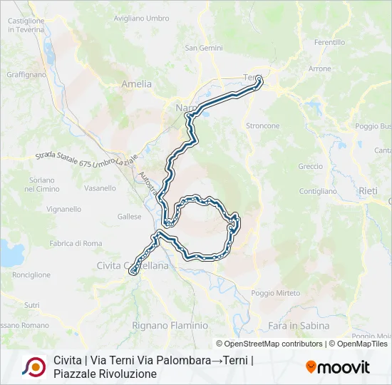 COTRAL Bus Line Map