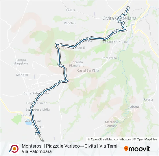 COTRAL Bus Line Map