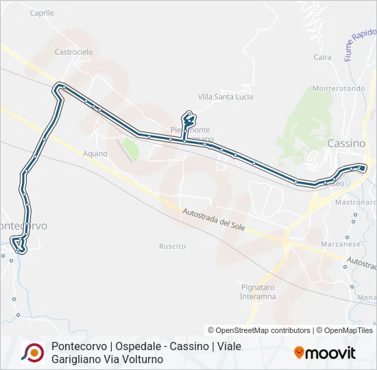 COTRAL Bus Line Map