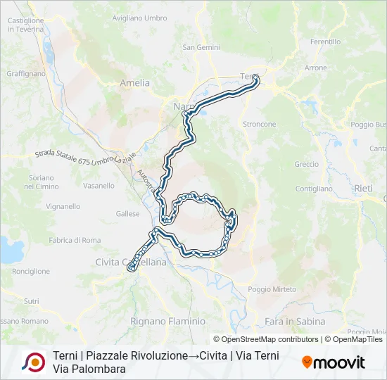 COTRAL Bus Line Map