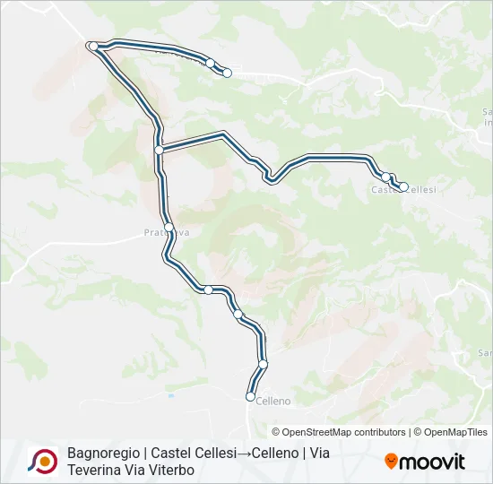 COTRAL Bus Line Map