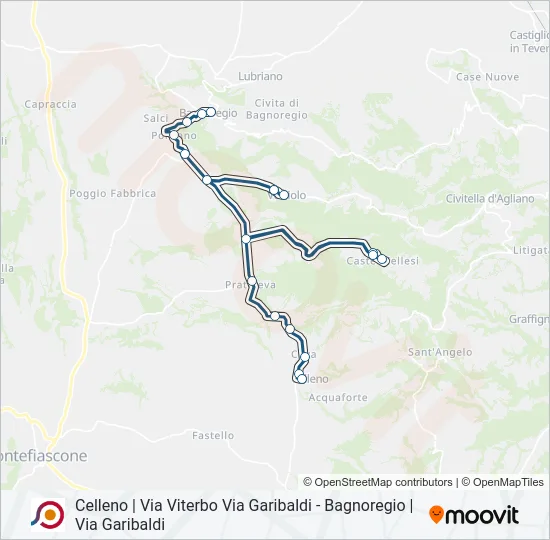 COTRAL Bus Line Map