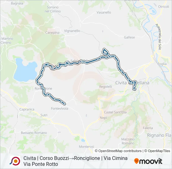 COTRAL Bus Line Map