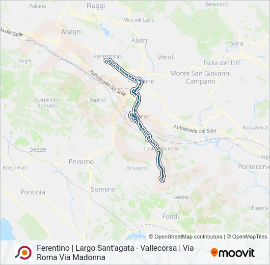 COTRAL Bus Line Map