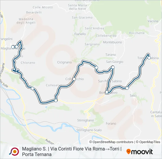 COTRAL Bus Line Map