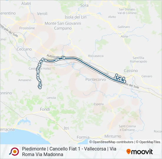 COTRAL Bus Line Map