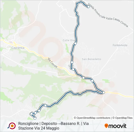 COTRAL Bus Line Map