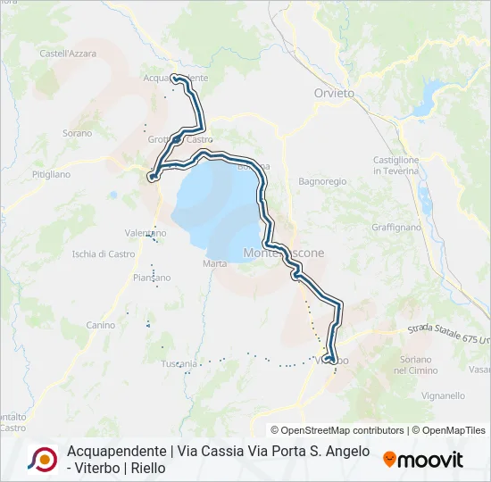 COTRAL Bus Line Map