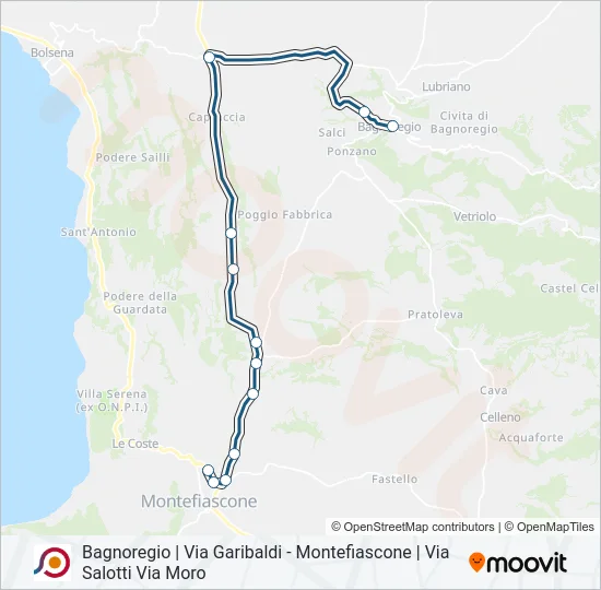 COTRAL Bus Line Map