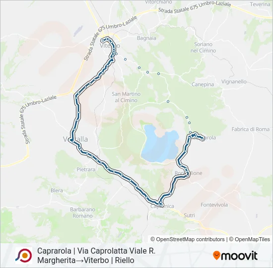 COTRAL Bus Line Map