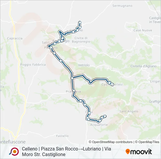 COTRAL Bus Line Map