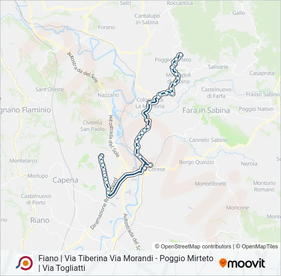 COTRAL Bus Line Map