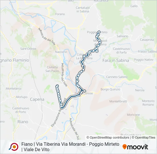 COTRAL Bus Line Map