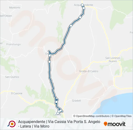COTRAL Bus Line Map