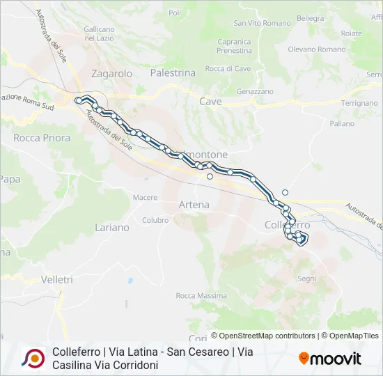 COTRAL Bus Line Map