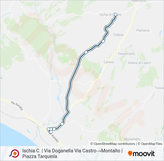 COTRAL Bus Line Map