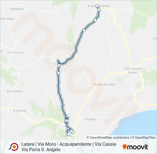 COTRAL Bus Line Map