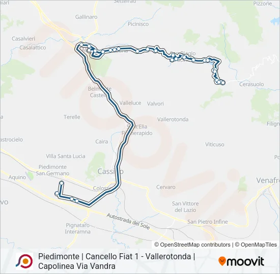 COTRAL Bus Line Map