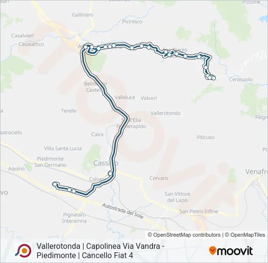 COTRAL Bus Line Map