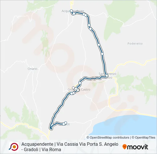 COTRAL Bus Line Map