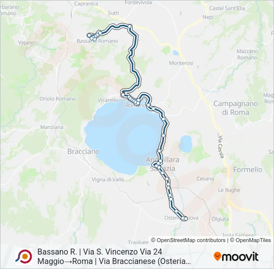 COTRAL Bus Line Map