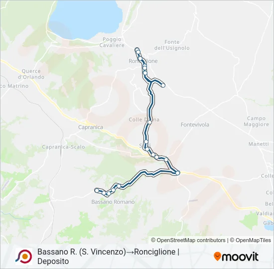 COTRAL Bus Line Map