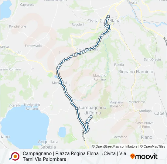 COTRAL Bus Line Map