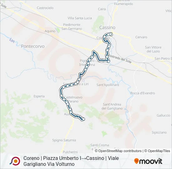 COTRAL Bus Line Map