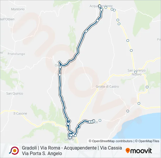 COTRAL Bus Line Map