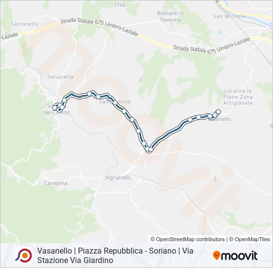 COTRAL bus Line Map