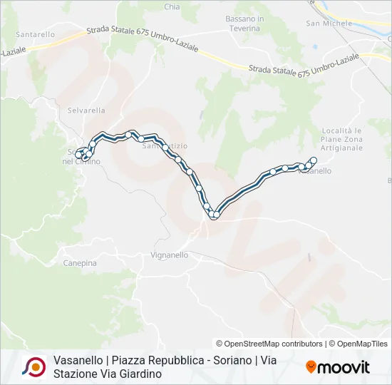 COTRAL Bus Line Map