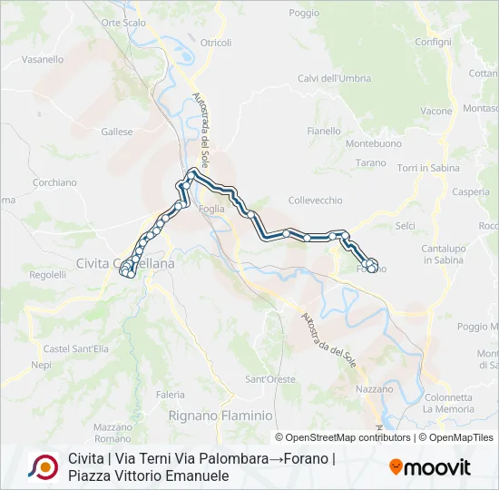 COTRAL Bus Line Map