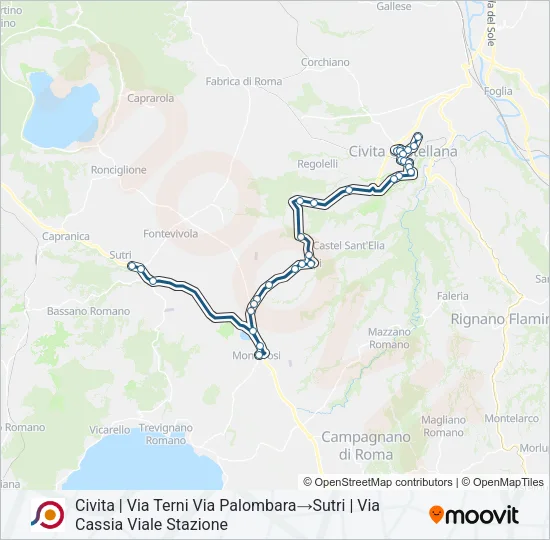 COTRAL Bus Line Map