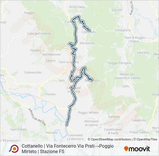 COTRAL Bus Line Map