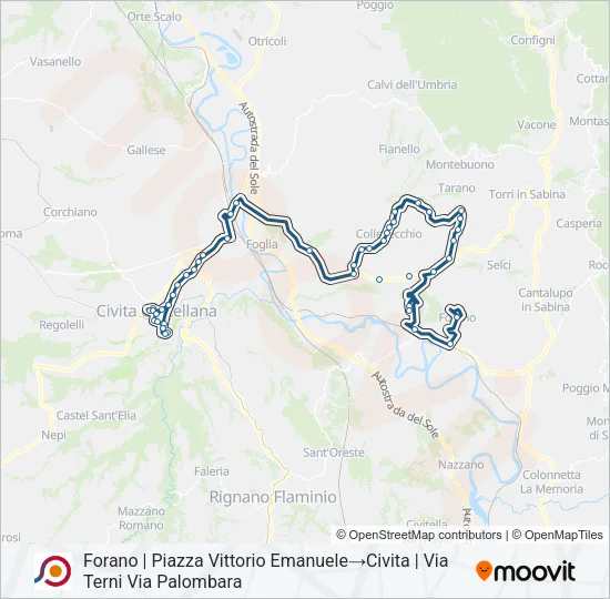 COTRAL Bus Line Map