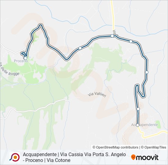 COTRAL bus Line Map