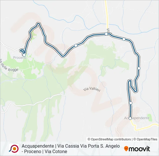 COTRAL Bus Line Map
