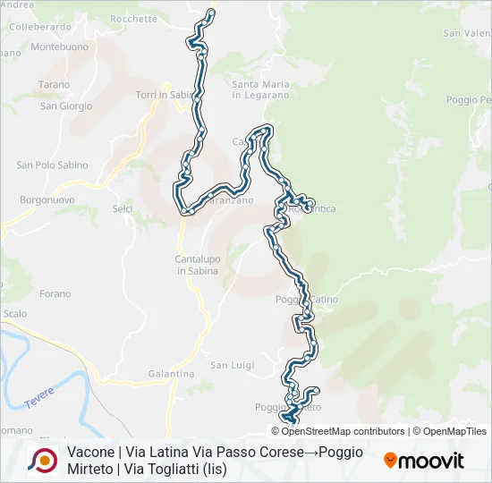 COTRAL Bus Line Map