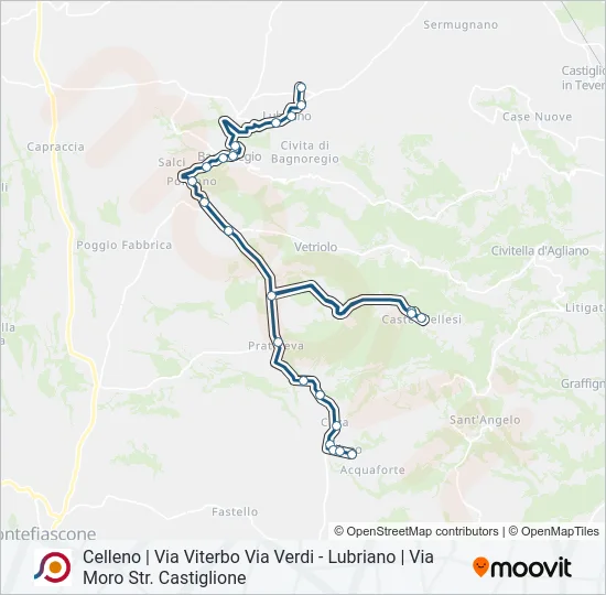 COTRAL Bus Line Map